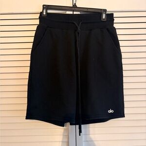 ALO Yoga Black Athletic Shorts with Drawstring